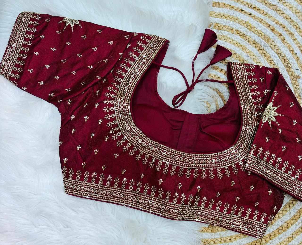 ব্রাইডাল ব্লাউজ ফ্রী সাইজ।