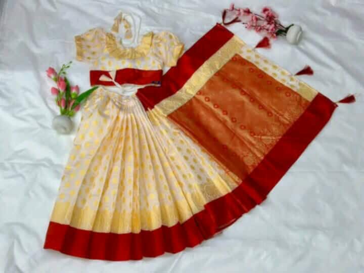 বেবি রেডিমেড সিল্ক শাড়ি (২-৩ বছর)