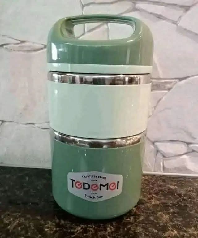 Teddyme Stainless Steel 2-Layer Lunch Box