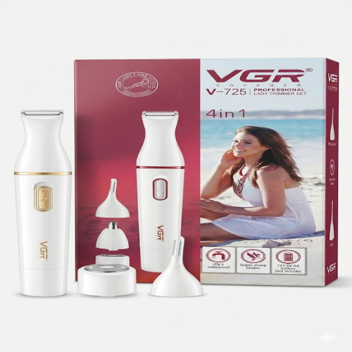 VGR V-725 4-in-1 Professional Lady Trimmer Set